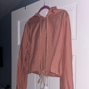 Fashion Nova Peach Hooded Jacket